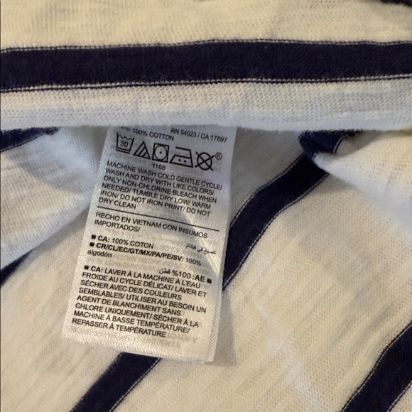 Old Navy Black and White Striped Top - Picture 5 of 6